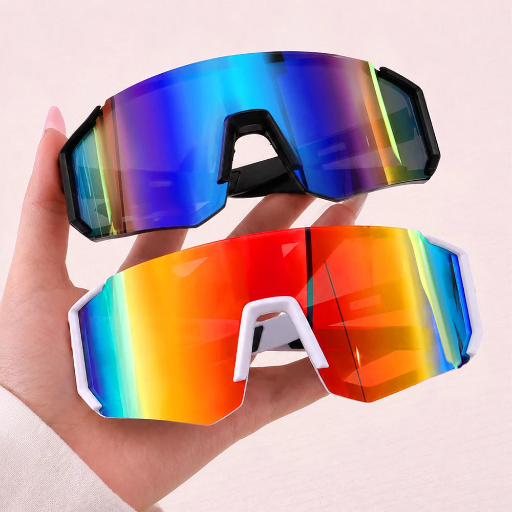 Vintage Sport Goggle Sunglasses Windproof Shades for Men Women