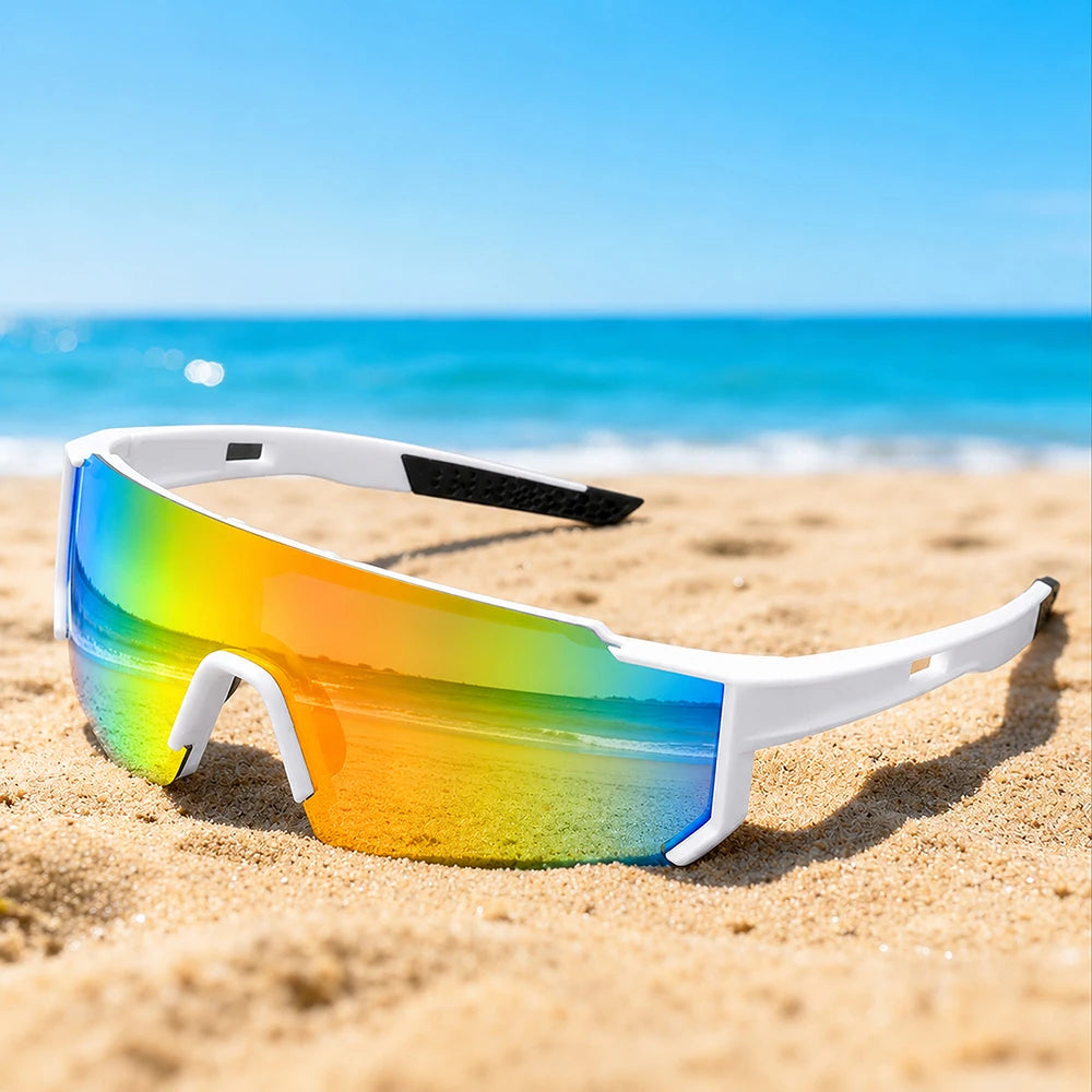 Vintage Sport Goggle Sunglasses Windproof Shades for Men Women